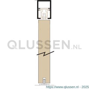 Henderson EM/H Evolve Magnetic schuifdeurbeslag Evolve garnituur enkele houten deur 2100 mm 100 kg E20.00300