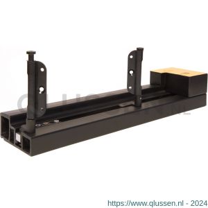 Henderson SFDBI vouwdeurbeslag Securefold glasvezel dorpel binnenvouwend zwart per meter C53.00610