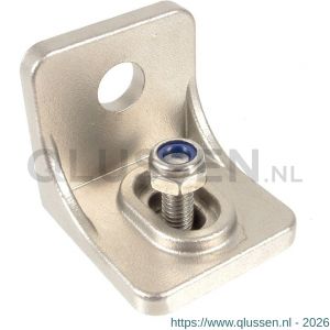 Henderson 1/SS schuifdeurbeslag Soltaire raildrager wand enkel RVS voor rail 120, 180 en 250 C22.00110