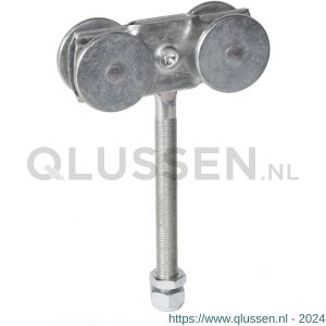 Henderson 56AX/S schuifdeurbeslag 301(H) hangrol met verlengd draadeind voor rail 301(H) A02.03080