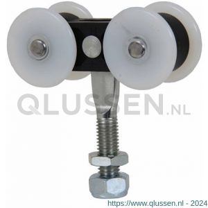 Henderson 56K/N200 schuifdeurbeslag 290 hangrol met draadeind en gelagerd voor rail 290 A01.03120