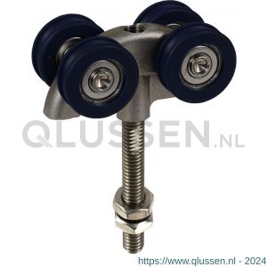 Henderson 56X/180/SS schuifdeurbeslag Soltaire 180 hangrol met verlengd draadeind RVS voor rail 180 C21.00240