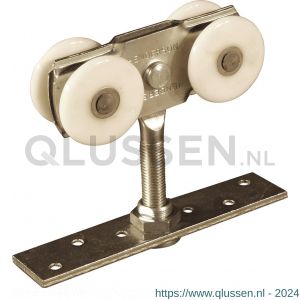 Henderson 57A/N schuifdeurbeslag 301(H) hangrol met platte strip voor rail 301(H) A02.03120