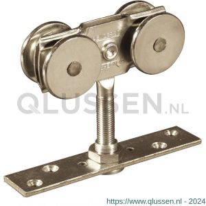 Henderson 57A/S schuifdeurbeslag 301(H) hangrol met platte strip voor rail 301(H) A02.03130