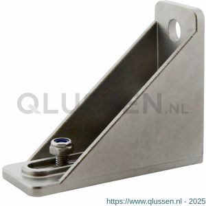 Henderson 5H/SS schuifdeurbeslag Soltaire raildrager voor wandmontage dubbel RVS zwaar voor rail 180 en 250 C22.00130