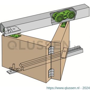 Henderson HF40/30 vouwdeurbeslag Husky Folding verpakte set 3000 mm staal 40 kg B17.04100