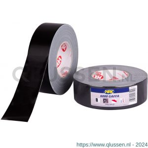 HPX gaffer textiel montage 6000 tape zwart 50 mm x 25 m AB5025