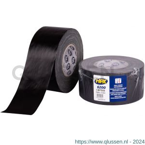 HPX Pantser reparatie tape zwart 75 mm x 50 m CB7550