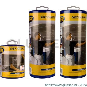 HPX Easy Mask Film afplak crepepapier 2700 mm x 16 m met dispenser DE270016