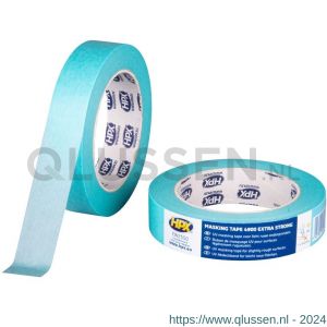 HPX Masking 4900 Extra strong afplaktape lichtblauw 25 mm x 50 m EW2550