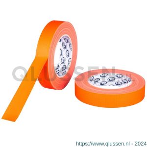 HPX Gaffer textiel montage tape fluo oranje 25 mm x 25 m FO2525