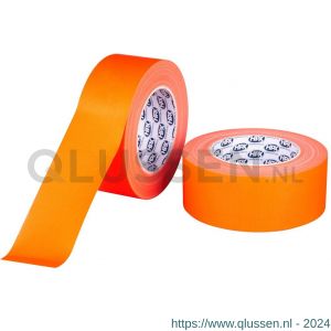 HPX Gaffer textiel montage tape fluo oranje 50 mm x 25 m FO5025