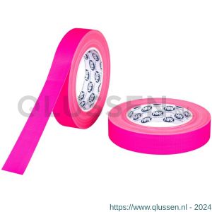 HPX gaffer textiel montage tape fluo roos 25 mm x 25 m FR2525