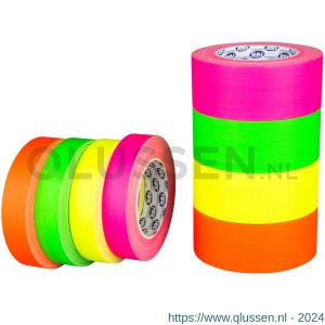 HPX Gaffer textiel montage tape fluo oranje 25 mm x 25 m FO2525