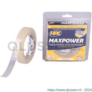 HPX Max Power montage bevestigingstape transparant 19 mm x 5 m HT1905