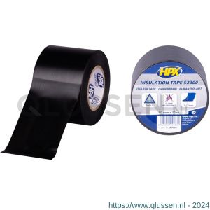 HPX PVC isolatietape zwart 50 mm x 20 m IB5020
