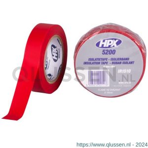 HPX PVC isolatietape rood 15 mm x 10 m IR1510