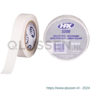 HPX PVC isolatietape wit 15 mm x 10 m IW1510