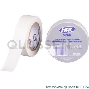 HPX PVC isolatietape wit 19 mm x 10 m IW1910