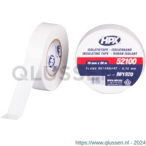 HPX PVC isolatietape VDE wit 19 mm x 20 m IW1920