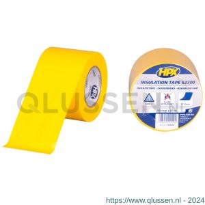 HPX PVC isolatietape geel 50 mm x 20 m IY5020