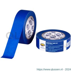 HPX Masking afplaktape UV blauw 38 mm x 50 m MU3850