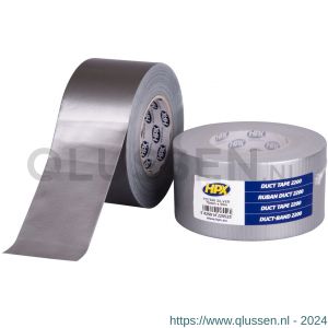 HPX Duct tape 2200 reparatie water- en weerbestendig zilver 75 mm x 50 m PD7550