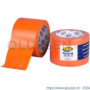 HPX PVC stucloper beschermingstape oranje 75 mm x 33 m PT7533
