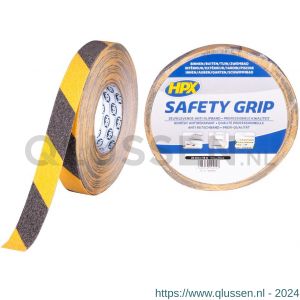 HPX anti-slip tape zwart-geel 25 mm x 18 m SY2518