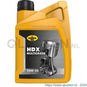 Kroon Oil HDX 20W-50 minerale motorolie Mineral Multigrades passenger car 1 L flacon 201