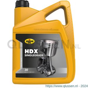 Kroon Oil HDX 30 minerale motorolie Mineral Singlegrades 5 L can 31110