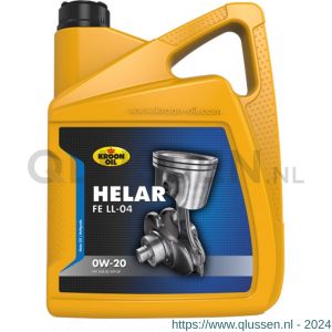 Kroon Oil Helar FE LL-04 0W-20 synthetische motorolie Synthetic Multigrades passenger car 5 L can 32498