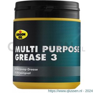 Kroon Oil Multi Purpose Grease 3 vet universeel 600 g pot 34070