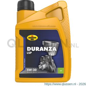 Kroon Oil Duranza LSP 5W-30 synthetische motorolie Synthetic Multigrades passenger car 1 L flacon 34202