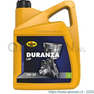 Kroon Oil Duranza LSP 5W-30 synthetische motorolie Synthetic Multigrades passenger car 5 L can 34203