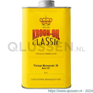 Kroon Oil Vintage Monograde 30 Classic motorolie 1 L blik 34528