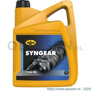 Kroon Oil Syngear 75W-90 handgeschakelde transmissie olie 5 L can 34598