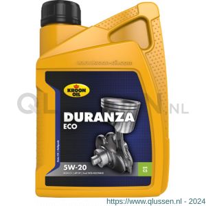 Kroon Oil Duranza ECO 5W-20 synthetische motorolie Synthetic Multigrades passenger car 1 L flacon 35172