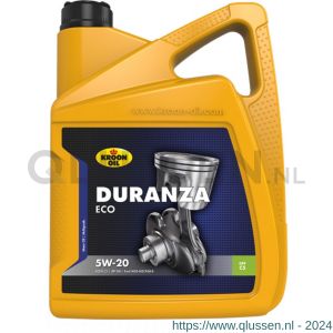 Kroon Oil Duranza ECO 5W-20 synthetische motorolie Synthetic Multigrades passenger car 5 L can 35173