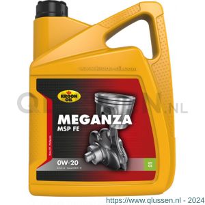 Kroon Oil Meganza MSP FE 0W-20 motorolie half synthetisch 5 L can 36787