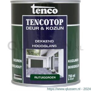 TencoTop Deur en Kozijn houtbeschermingsbeits dekkend hoogglans rijtuiggroen 0,75 L blik 11045002