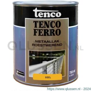 Tenco Ferro roestwerende ijzerverf metaallak dekkend 404 geel 0,75 L blik 11214465