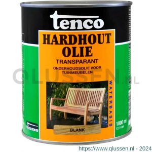 Tenco Hardhoutolie meubelolie waterbasis blank 1 L blik 11061002