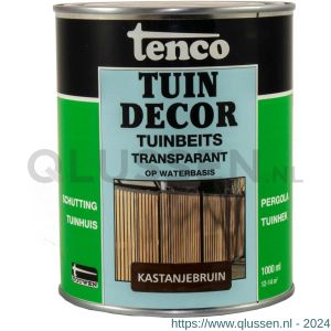 Tenco Tuindecor tuinbeits transparant kastanjebruin 1 L blik 11072002