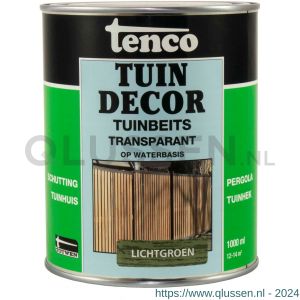 Tenco Tuindecor tuinbeits transparant lichtgroen 1 L blik 11073502