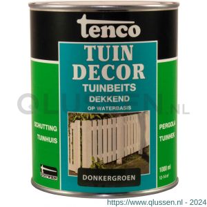 Tenco Tuindecor beits dekkend donkergroen 1 L blik 11075002
