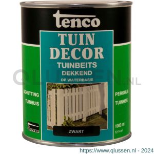 Tenco Tuindecor beits dekkend zwart 1 L blik 11077002