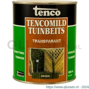 TencoMild tuinbeits transparant groen 1 L blik 11083202