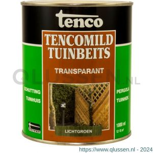 TencoMild tuinbeits transparant lichtgroen 1 L blik 11083502