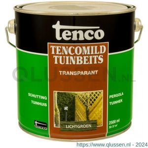 TencoMild tuinbeits transparant lichtgroen 2,5 L blik 11083504